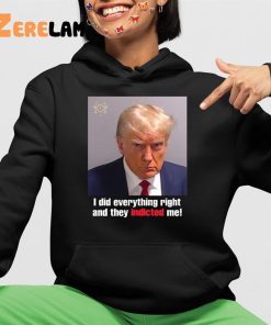 I Did Everything Right And They Indicted Me Shirt Donald Trump Mugshot 4 1