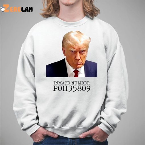 Inmate Number P01135809 Shirt Donald Trump Mugshot