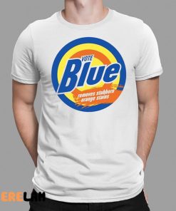 Jack Hopkins Vote Blue Removes Stubborn Orange Stains Shirt