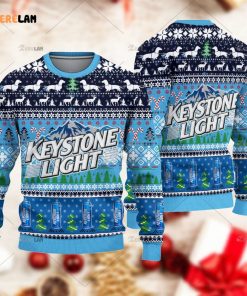 Keystone Light Moutain Beer Christmas Ugly Sweater