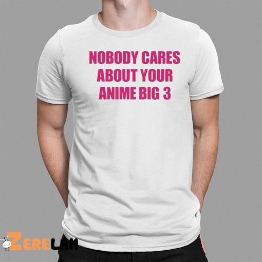 Nobody Cares About Your Anime Big 3 Shirt