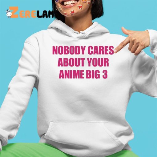 Nobody Cares About Your Anime Big 3 Shirt