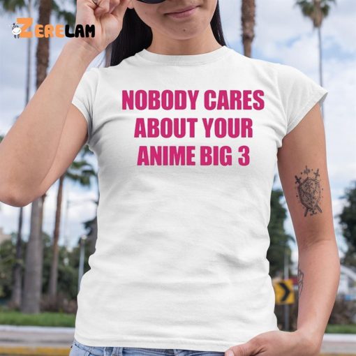 Nobody Cares About Your Anime Big 3 Shirt