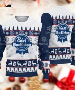 Pabst Blue Ribbon Ugly Sweater Beer