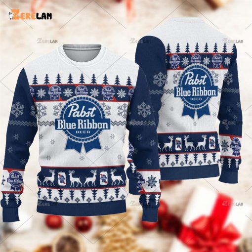 Pabst Blue Ribbon Ugly Sweater Beer