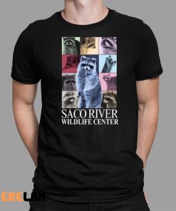 Raccoon Saco River Wildlife Center The Eras Tour Shirt