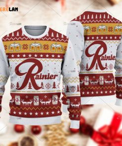 Rainier Beer Ugly Sweater Christmas