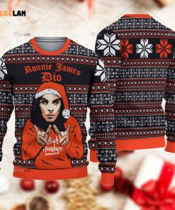 Ronnie James Dio Bah Humbug Christmas Ugly Sweater