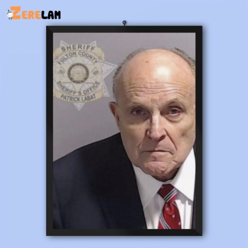 Rudy Giuliani MugShot Poster CanVas