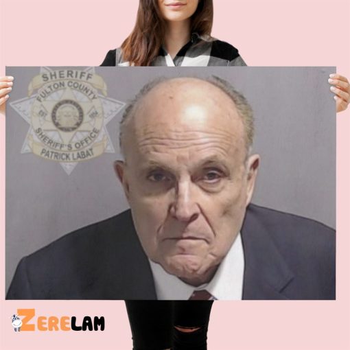 Rudy Giuliani MugShot Poster CanVas