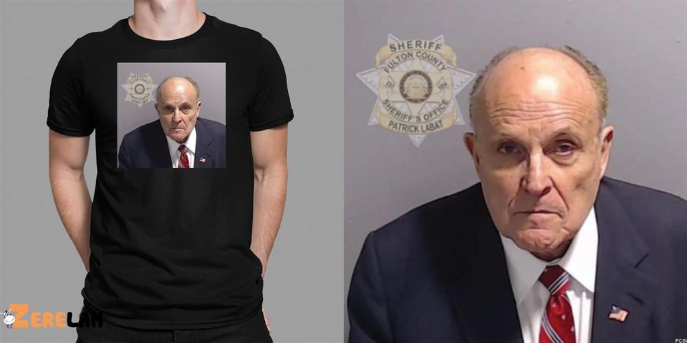 Rudy Giuliani MugShot Shirt Rudy Giuliani Mugshot Becomes Instant Meme