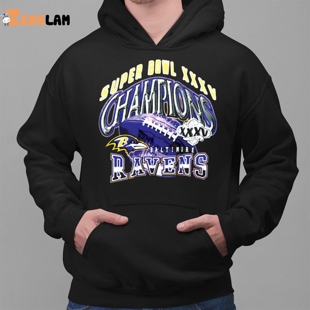 Official Super bowl xxxv champions baltimore ravens T-shirt