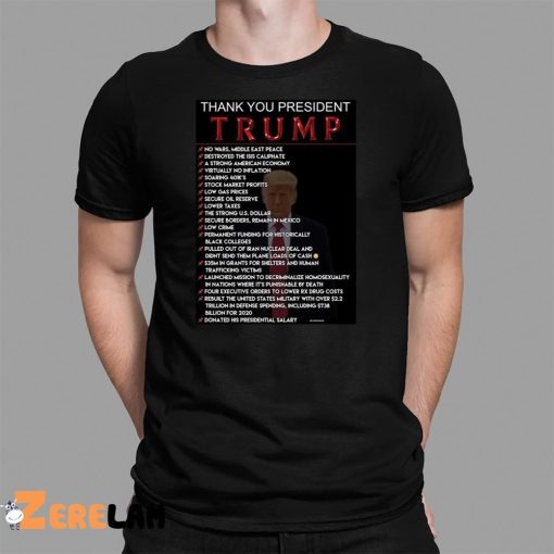 Thank You President Trump 2024 Shirt