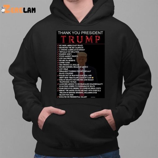 Thank You President Trump 2024 Shirt