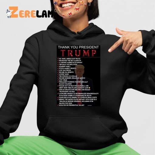 Thank You President Trump 2024 Shirt