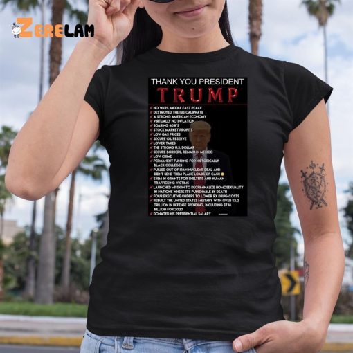 Thank You President Trump 2024 Shirt