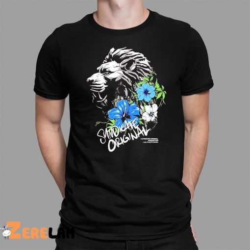 Tom Syndicate Lion Dark Blue Flowers Shirt