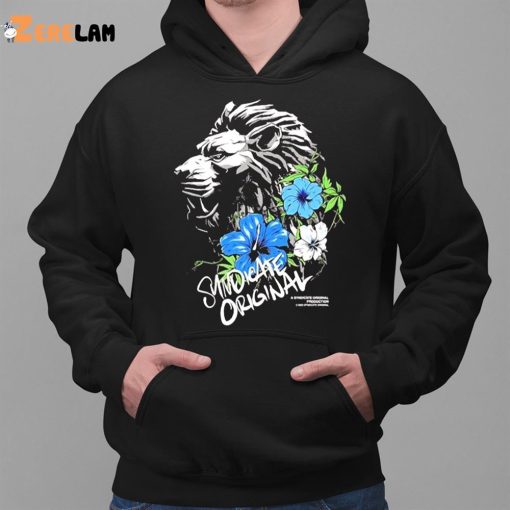 Tom Syndicate Lion Dark Blue Flowers Shirt