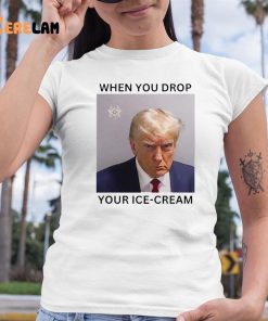 When You Drop Your Ice cream Shirt Donald Trump Mugshot 6 1
