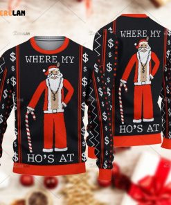 Where My Ho’s At Santa Ugly Sweater