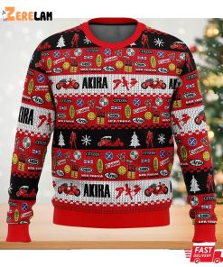 Akira Bike Christmas Anime Ugly Sweater