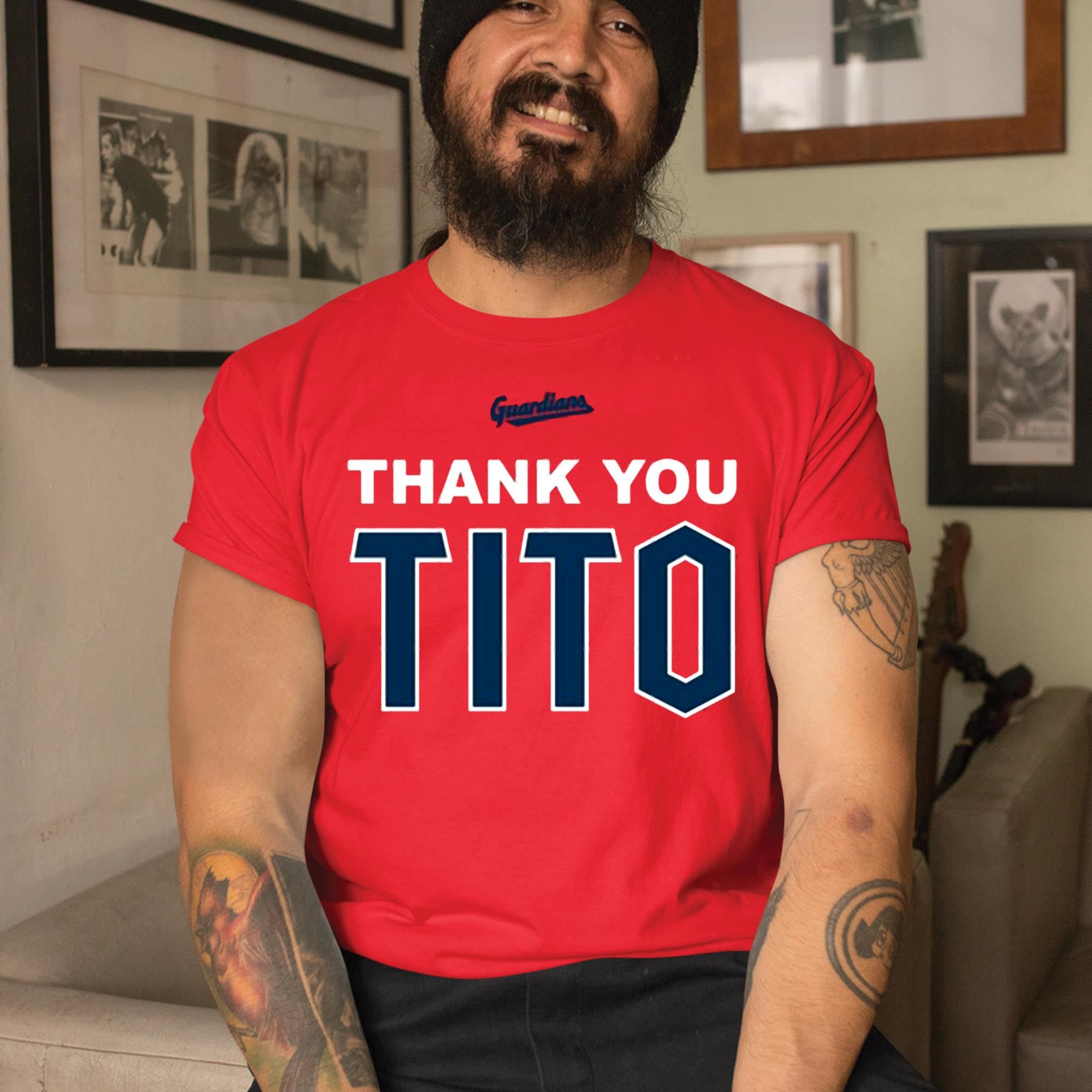 Official thanking Terry Francona Shirt Tito's Farewell Shirt Cleveland  Indians Thank You Shirt, hoodie, sweatshirt for men and women