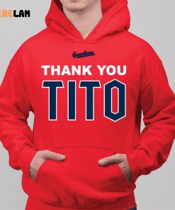 Cleveland Guardians Thank You Tito Shirt 14 red