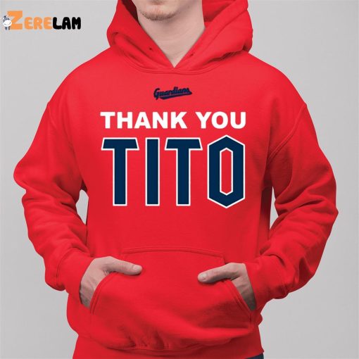 Cleveland Guardians Thank You Tito Shirt