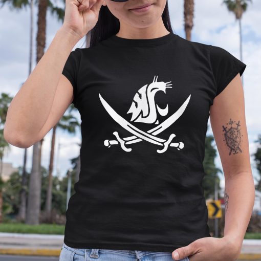 Coach Mike Leach Tribute Wsu Pirate Flag Shirt