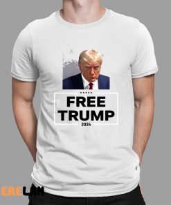 Darren Grimes Trump Mugshot Free Trump 2024 Shirt 1 1