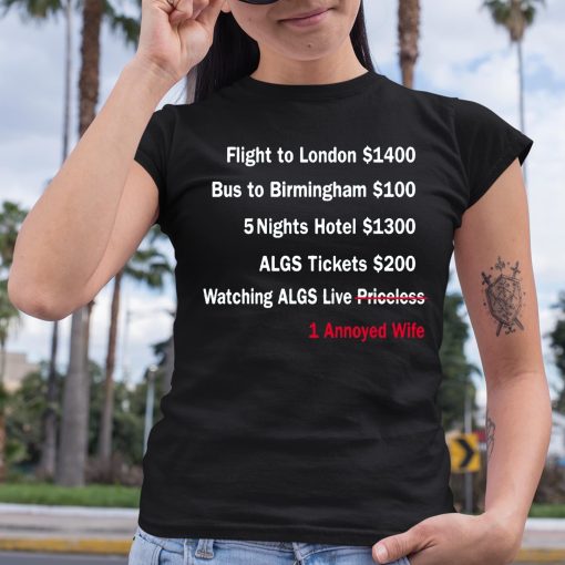 Flight To London 1400 Bus To Birmingham 100 Shirt