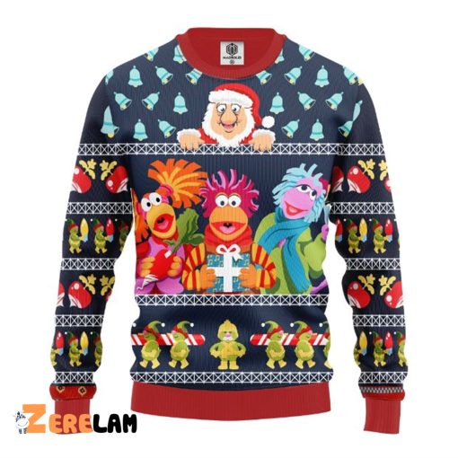 Fraggle Rock Sublimated Adult Ugly Christmas Sweater