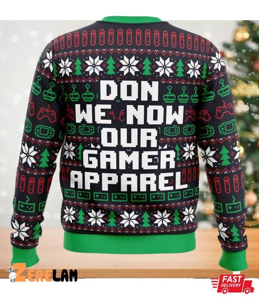 Gamer Don We Now Our Christmas Ugly Sweater