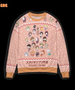 Ghibli Chibi Ugly Christmas Sweater