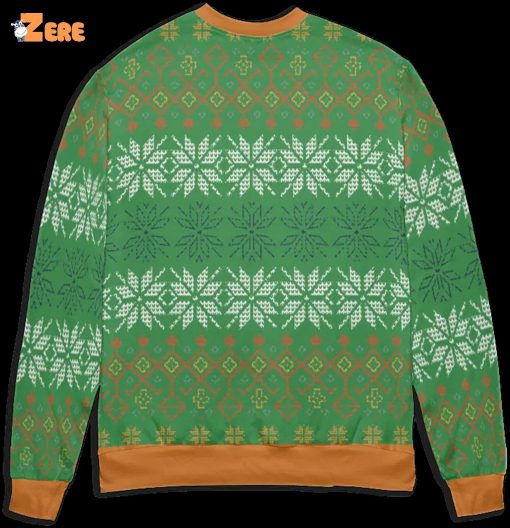Ghibli Chibi Ugly Christmas Sweater Style