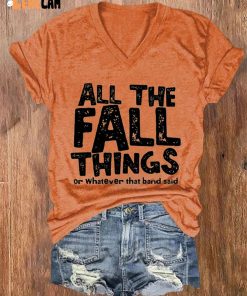 Halloween Thanksgiving All The Fall Things Or Whatever Blink 182 Said Shirt