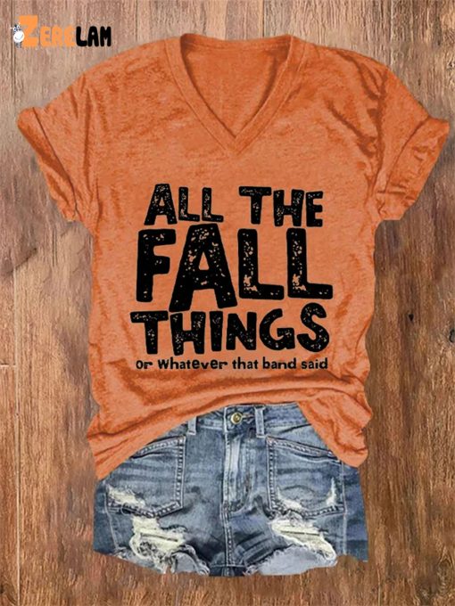 Halloween Thanksgiving All The Fall Things Or Whatever Blink 182 Said Shirt