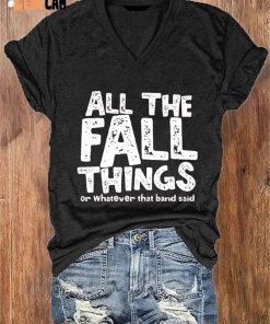 Halloween Thanksgiving All The Fall Things Or Whatever Blink 182 Said Shirt 2