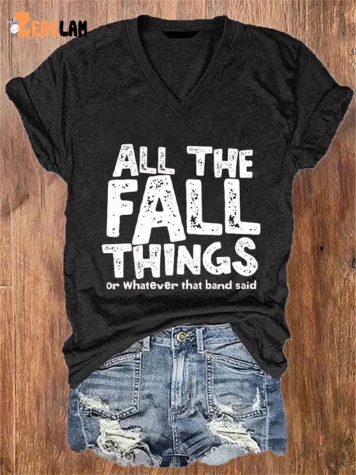 Halloween Thanksgiving All The Fall Things Or Whatever Blink 182 Said Shirt