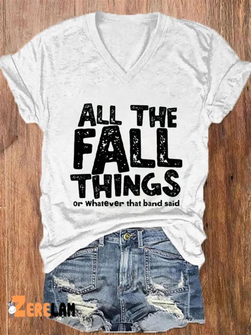 Halloween Thanksgiving All The Fall Things Or Whatever Blink 182 Said Shirt