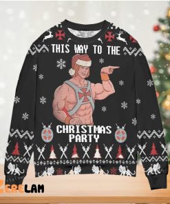 He-man And The Masters This Way To The Christmas Party Christmas Ugly Sweater Party