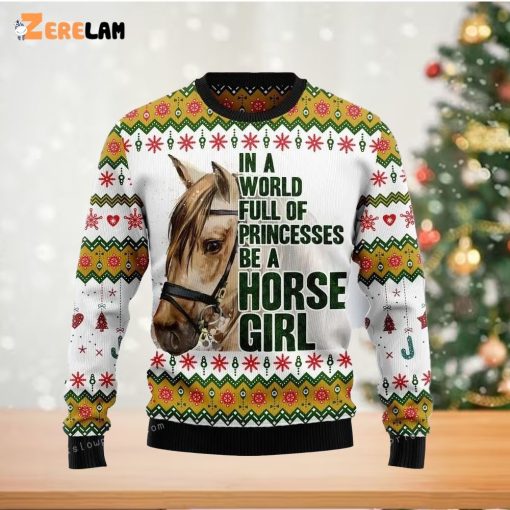 Horse Girl Ugly Christmas Sweater