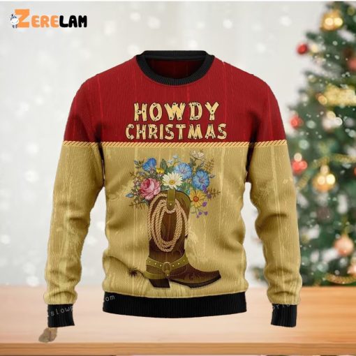 Howdy Christmas Ugly Christmas Sweater