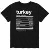 Instant Message Thanksgiving Nutritional Facts T Shirt