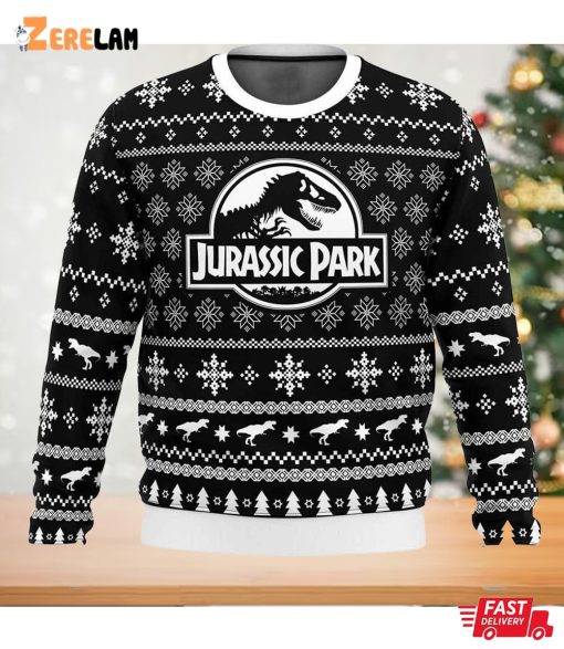 Jurassic Park Skeleton Christmas Ugly Sweater