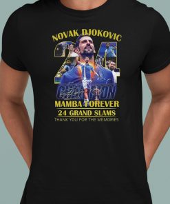Novak Djokovic Mamba Forever Kobe Bryant x Novak Djokovic Signatures T-Shirt  - Binteez