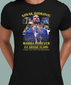 Novak Djokovic Kobe Bryant Mamba Forever T-Shirt - Lelemoon