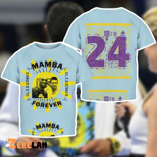 Novak Djokovic Wearing Mamba Forever 24 Shirt