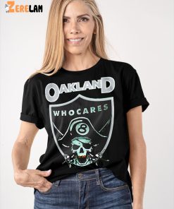 Oakland Who Care Pirate T Shirt