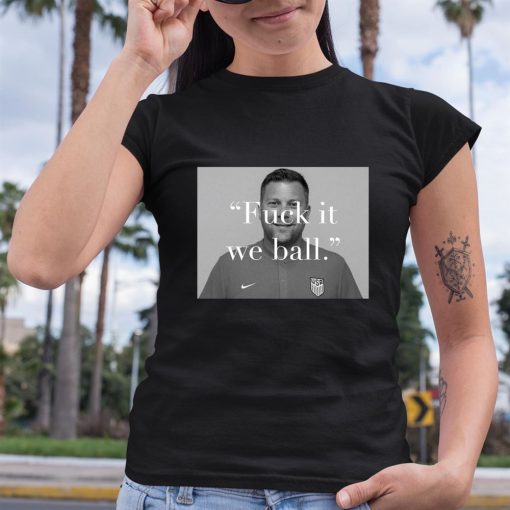 Official Bj Callaghan On The Broadcast Fuck It We Ball Shirt